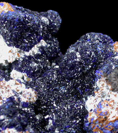 Azurite on Quartz from Zacatecas, Mexico