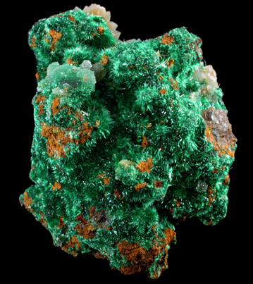 Malachite and Quartz from Zacatecas, Mexico