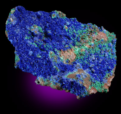 Azurite and Malachite from Morenci Mine, Clifton District, Greenlee County, Arizona