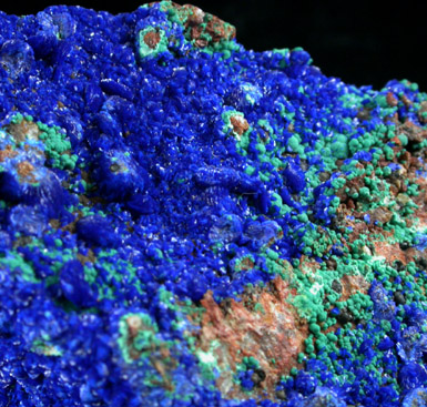 Azurite and Malachite from Morenci Mine, Clifton District, Greenlee County, Arizona