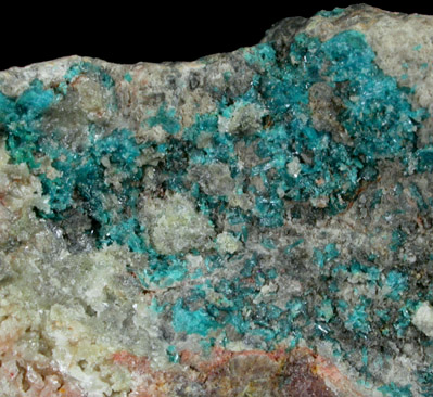 Caledonite with Linarite from near Baker, Soda Mountains, San Bernardino County, California