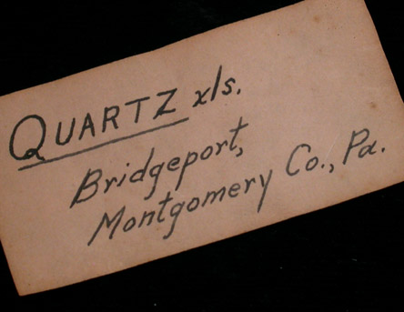 Quartz from Bridgeport, Montgomery County, Pennsylvania