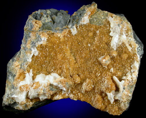 Stilbite and Calcite from Kibblehouse Quarry, Perkiomenville, Montgomery County, Pennsylvania