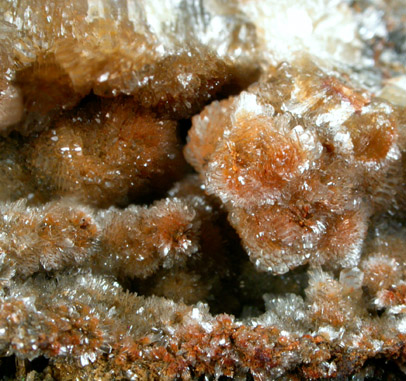 Hemimorphite var. Calamine with Greenockite on Galena from Saucon Valley Zinc Mines, Friedensville, Lehigh County, Pennsylvania