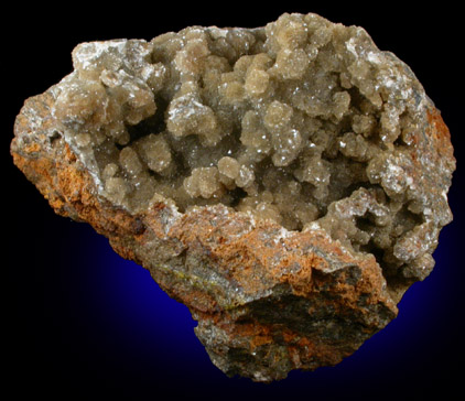 Hemimorphite var. Calamine from Saucon Valley Zinc Mines, Friedensville, Lehigh County, Pennsylvania