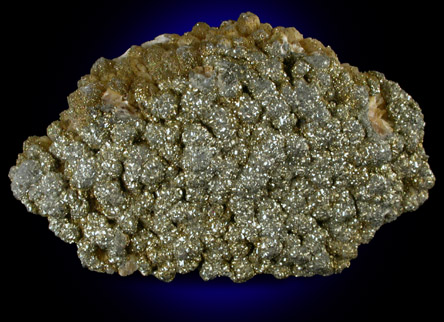 Pyrite on Stilbite from Cornwall Iron Mines, Cornwall, Lebanon County, Pennsylvania