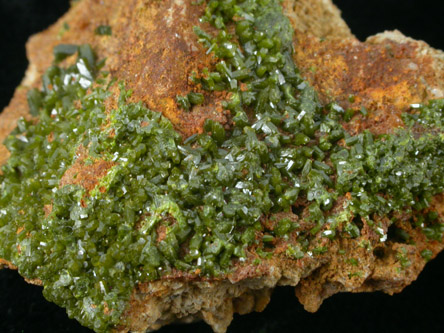 Pyromorphite from Wheatley Mine, Phoenixville, Chester County, Pennsylvania