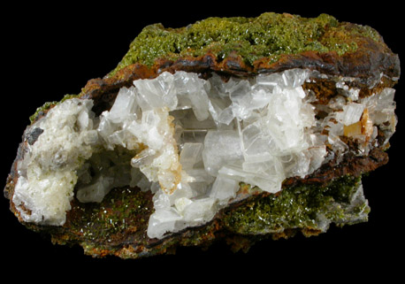 Cerussite with Pyromorphite from Wheatley Mine, Phoenixville, Chester County, Pennsylvania