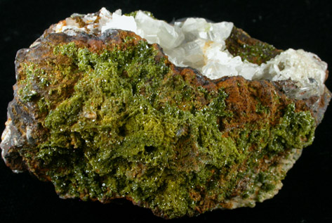 Cerussite with Pyromorphite from Wheatley Mine, Phoenixville, Chester County, Pennsylvania