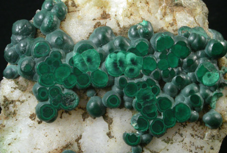 Malachite from Jones Mine, Caernarvon Township, Berks County, Pennsylvania