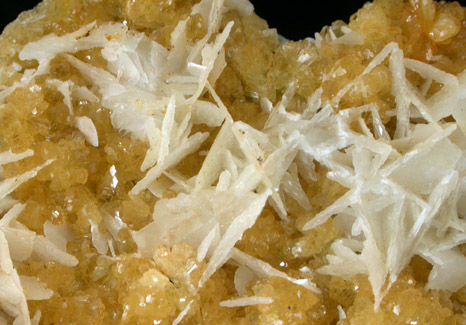 Stilbite with Calcite from Kibblehouse Quarry, Perkiomenville, Montgomery County, Pennsylvania