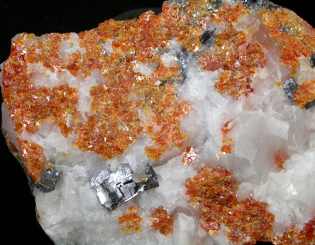 Sphalerite and Galena from Faylor-Middle Creek Quarry, 3 km WSW of Winfield, Union County, Pennsylvania