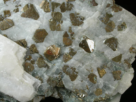 Pyrite in Calcite from French Creek Iron Mines, St. Peters, Chester County, Pennsylvania