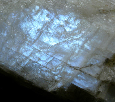 Albite var. Moonstone from Mineral Hill, Media, Delaware County, Pennsylvania