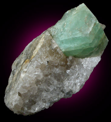 Beryl var. Aquamarine from Columbia Mine, Springfield, Sullivan County, New Hampshire