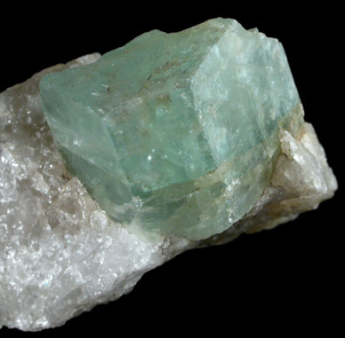 Beryl var. Aquamarine from Columbia Mine, Springfield, Sullivan County, New Hampshire