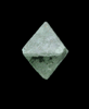 Diamond (0.72 carat blue-green octahedral crystal) from Free State (formerly Orange Free State), South Africa