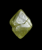 Diamond (0.31 carat yellow octahedral crystal) from Diamantino, Mato Grosso, Brazil