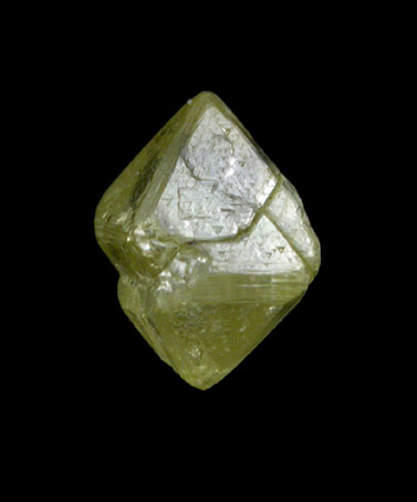 Diamond (0.31 carat yellow octahedral crystal) from Diamantino, Mato Grosso, Brazil