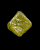Diamond (0.62 carat yellow octahedral crystal) from Diamantino, Mato Grosso, Brazil
