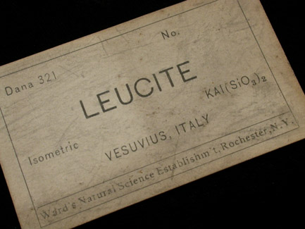 Leucite from Mount Vesuvius, Campania, Italy (Type Locality for Leucite)