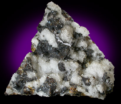 Bournonite and Sphalerite on Quartz from Banská Stiavnica (Schemnitz), Banská Bystrica, Stiavnicke Mountains, Slovak Republic (Slovakia)