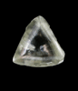 Diamond (1.81 carat macle, twinned crystal) from Free State (formerly Orange Free State), South Africa