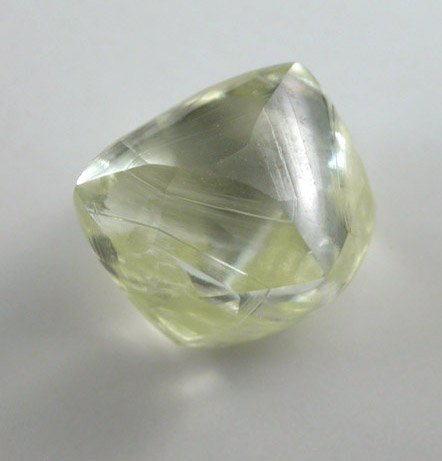 Diamond (2.48 carat yellow octahedral crystal) from Diamantino, Mato Grosso, Brazil