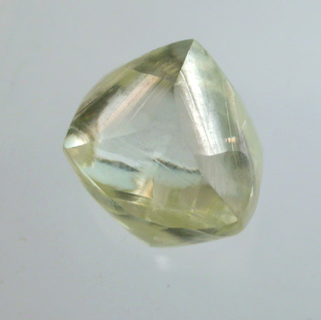 Diamond (2.48 carat yellow octahedral crystal) from Diamantino, Mato Grosso, Brazil