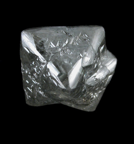 Diamond (3.98 carat intergrown octahedral crystals) from Northern Cape Province, South Africa