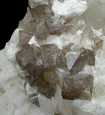 Scheelite on Quartz from Yaogangxian Mine, Nanling Mountains, Hunan Province, China