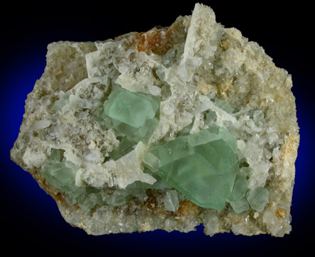 Fluorite on Quartz from William Wise Mine, Westmoreland, Cheshire County, New Hampshire