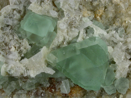 Fluorite on Quartz from William Wise Mine, Westmoreland, Cheshire County, New Hampshire