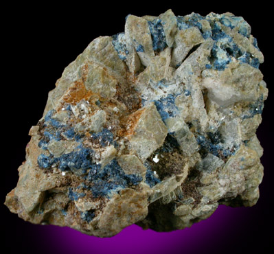 Lazulite and Andalusite from Champion Sillimanite Mine, White Mountains, Mono County, California