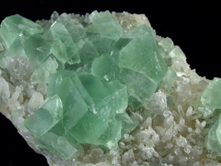 Fluorite on Quartz from William Wise Mine, Westmoreland, Cheshire County, New Hampshire