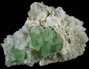 Fluorite on Quartz from William Wise Mine, Westmoreland, Cheshire County, New Hampshire