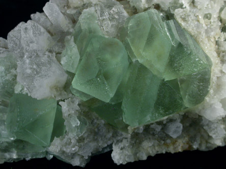 Fluorite on Quartz from William Wise Mine, Westmoreland, Cheshire County, New Hampshire