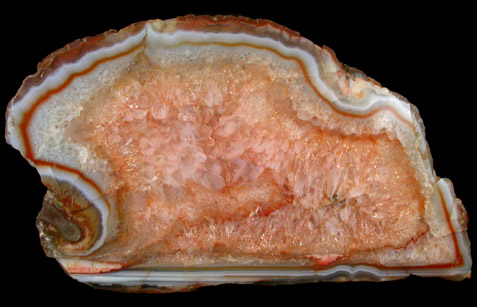 Quartz var. Agate Geode from Rio Grande do Sul, Brazil