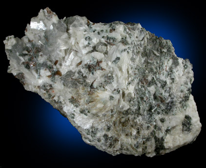 Natrolite and Titanite from Route 4 construction west of George Washington Bridge, Fort Lee, Bergen County, New Jersey