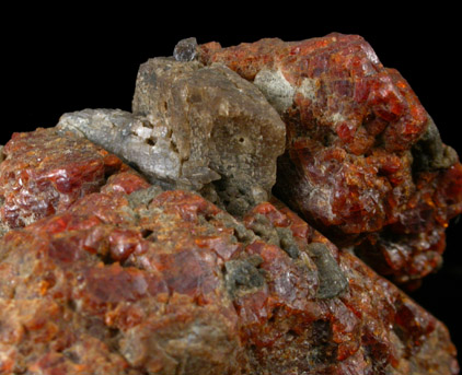 Chondrodite with Spinel from Tilly Foster Iron Mine, near Brewster, Putnam County, New York