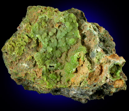 Pyromorphite, Galena from Wheatley Mine, Phoenixville, Chester County, Pennsylvania