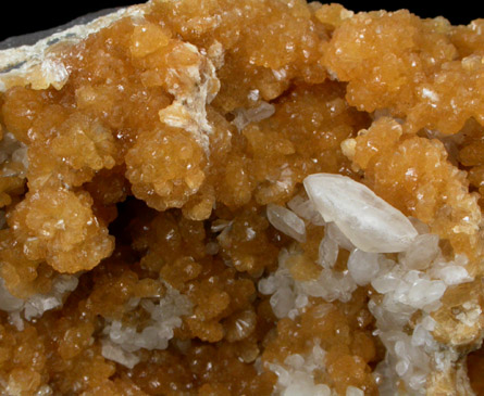 Calcite on Stilbite from Kibblehouse Quarry, Perkiomenville, Montgomery County, Pennsylvania