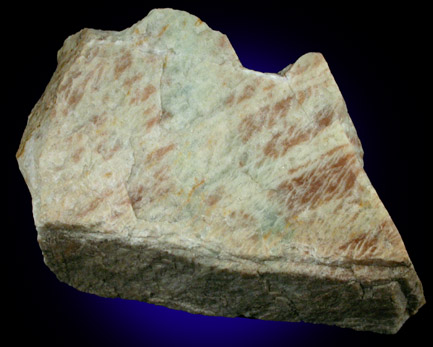 Microcline var. Sunstone from Mineral Hill, Media, Delaware County, Pennsylvania