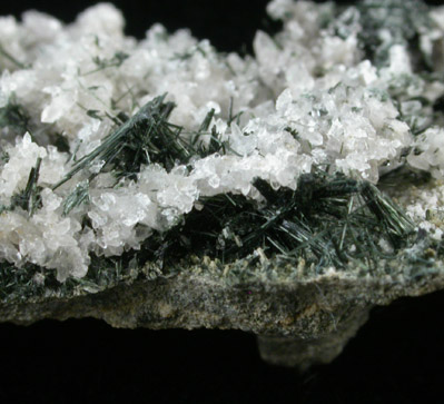 Actinolite with Quartz from Kibblehouse Quarry, Perkiomenville, Montgomery County, Pennsylvania