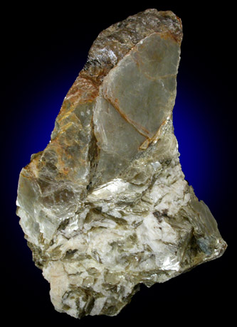 Autunite in Muscovite and Albite from Ramblin' Ranch, Campton, Grafton County, New Hampshire
