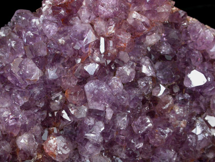 Quartz var. Amethyst from Catalan Agate-Amethyst District, Souther Paran Basalt Basin, Artigas, Uruguay