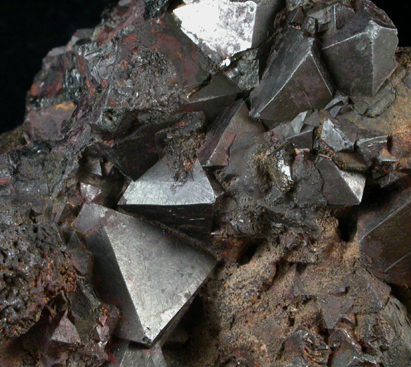 Hematite pseudomorphs after Magnetite (Martite) from Twin Peaks, Millard County, Utah