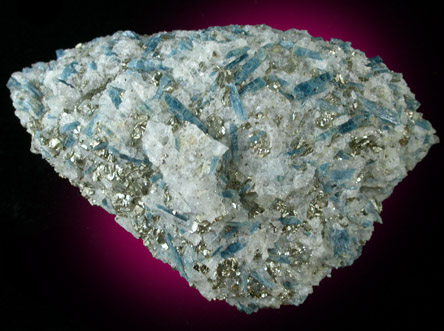 Kyanite with Pyrite from Cullen, Charlotte County, Virginia