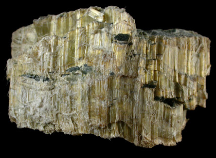 Clinochrysotile from Chrysotile, 42 km NNE of Globe, Gila County, Arizona