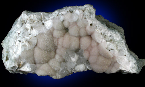 Pectolite with Calcite from Millington Quarry, Bernards Township, Somerset County, New Jersey